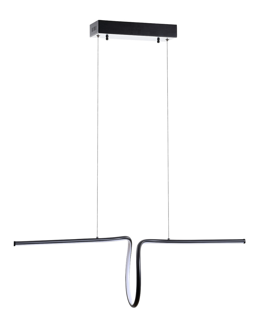 Jonathan Y Ali 34.5in Dimmable Adjustable Integrated Led Metal Linear Pendant