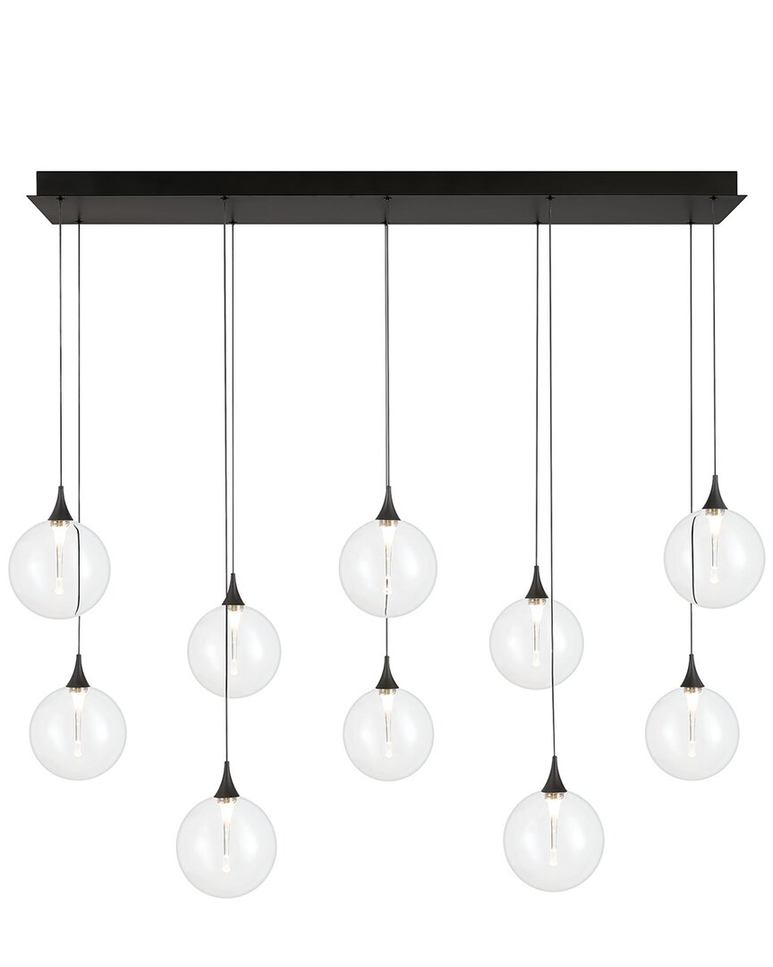 Eurofase Iissa 10-light 47in Chandelier In Black