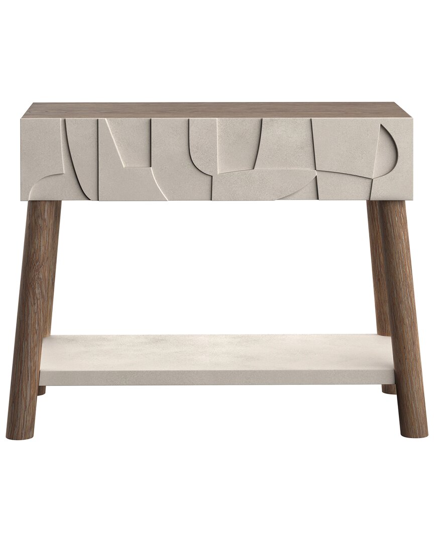 Bernhardt Casa Paros Bedrock Nightstand In Metallic