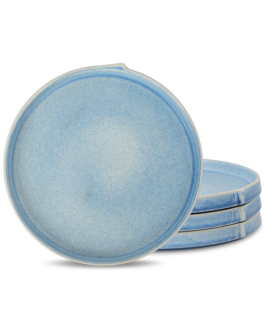Stone Lain Bao 4pc Dinner Plate Set In Blue