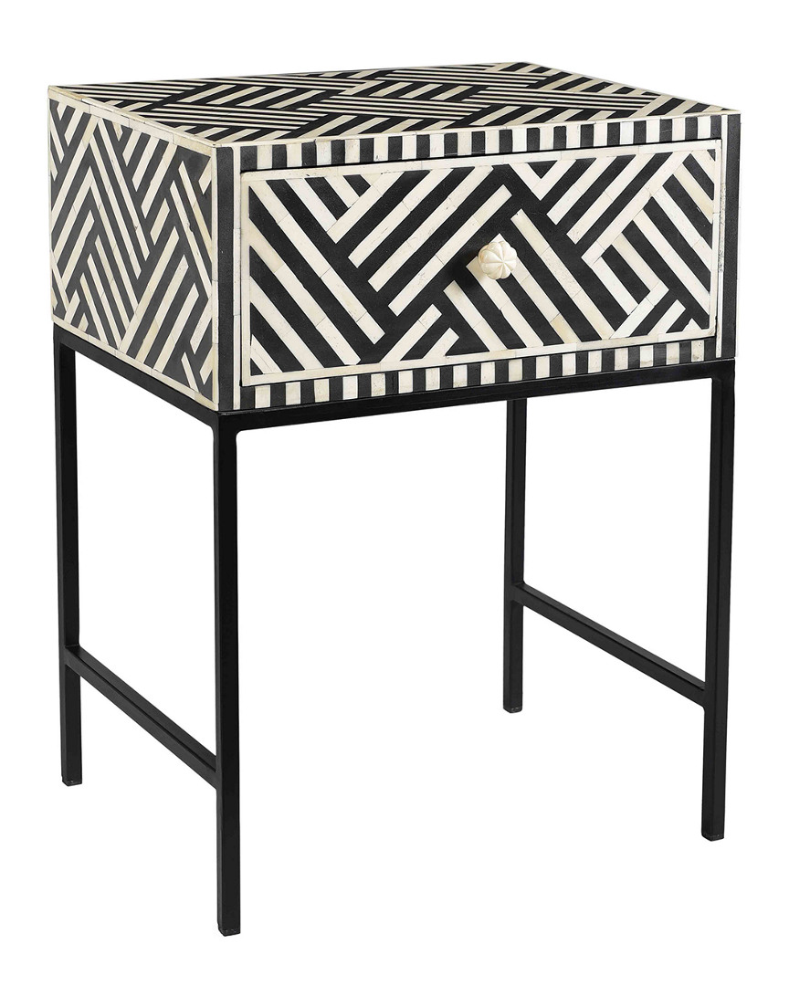 Tov Noire Bone Inlay Side Table