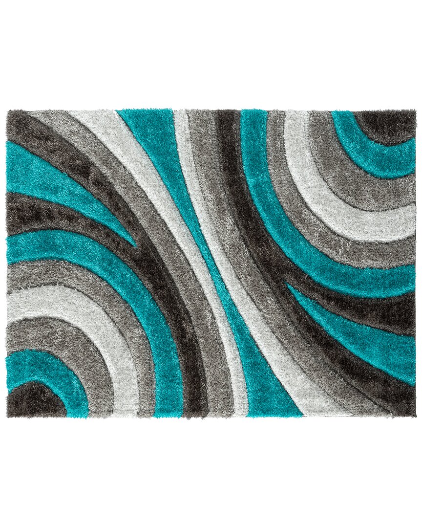 Luxe Weavers Discontinued  Lantanas Rug In Turquoise
