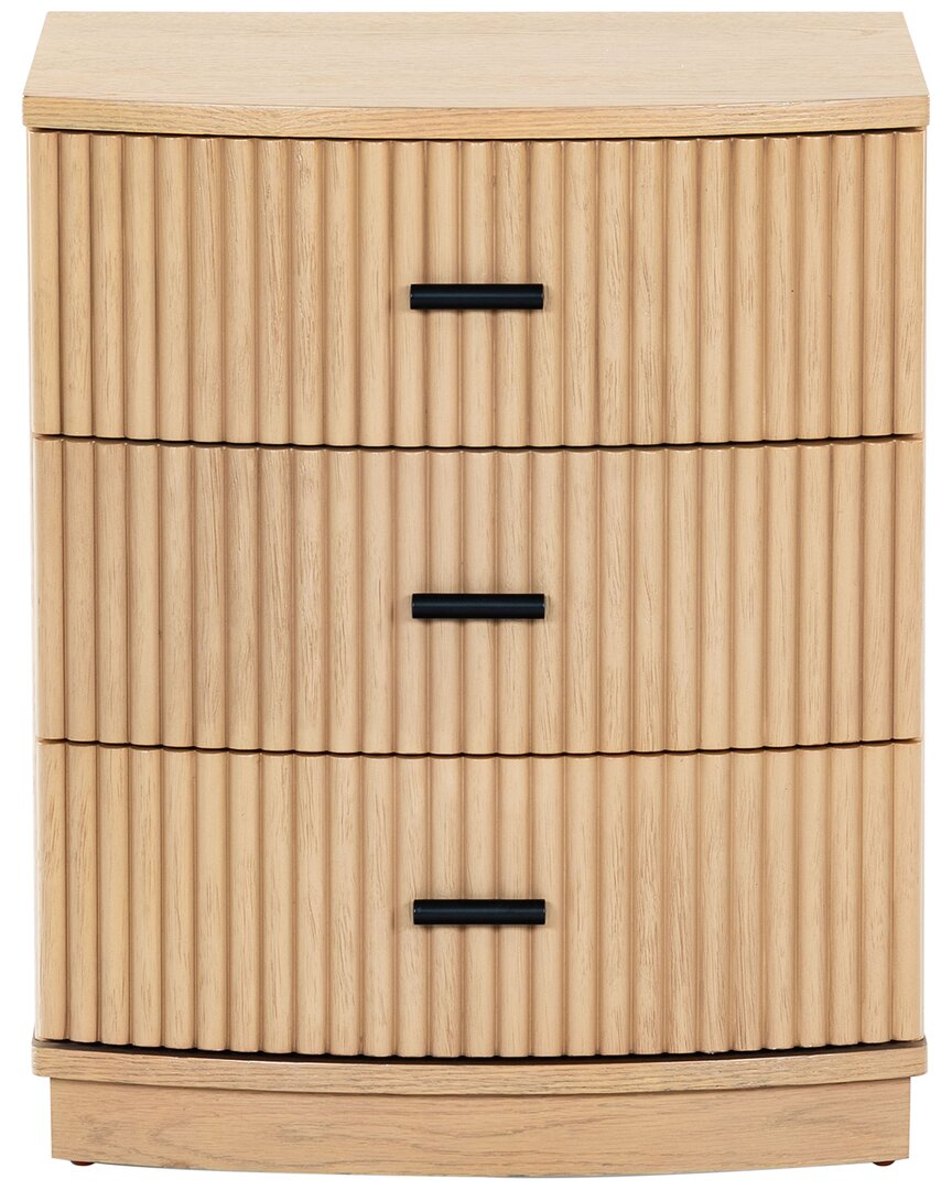 Safavieh Couture Shelbie 3-drawer Nightstand In Neutral