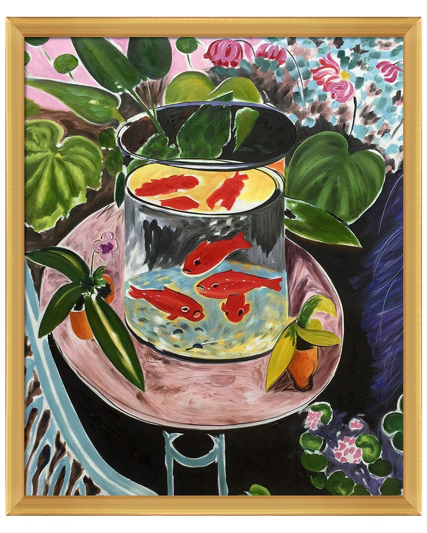 La Pastiche The Gold Fish Canvas Art Print In Multicolor