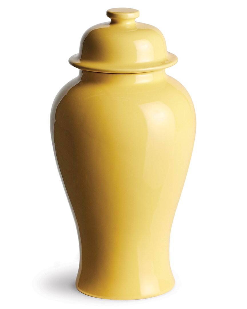 Napa Home & Garden Large Koa Lidded Mini Ginger Jar In Yellow
