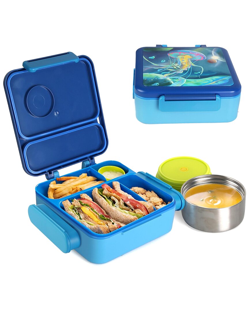 Fresh Fab Finds Kids' Lunch Box With Storage Bag In Blue