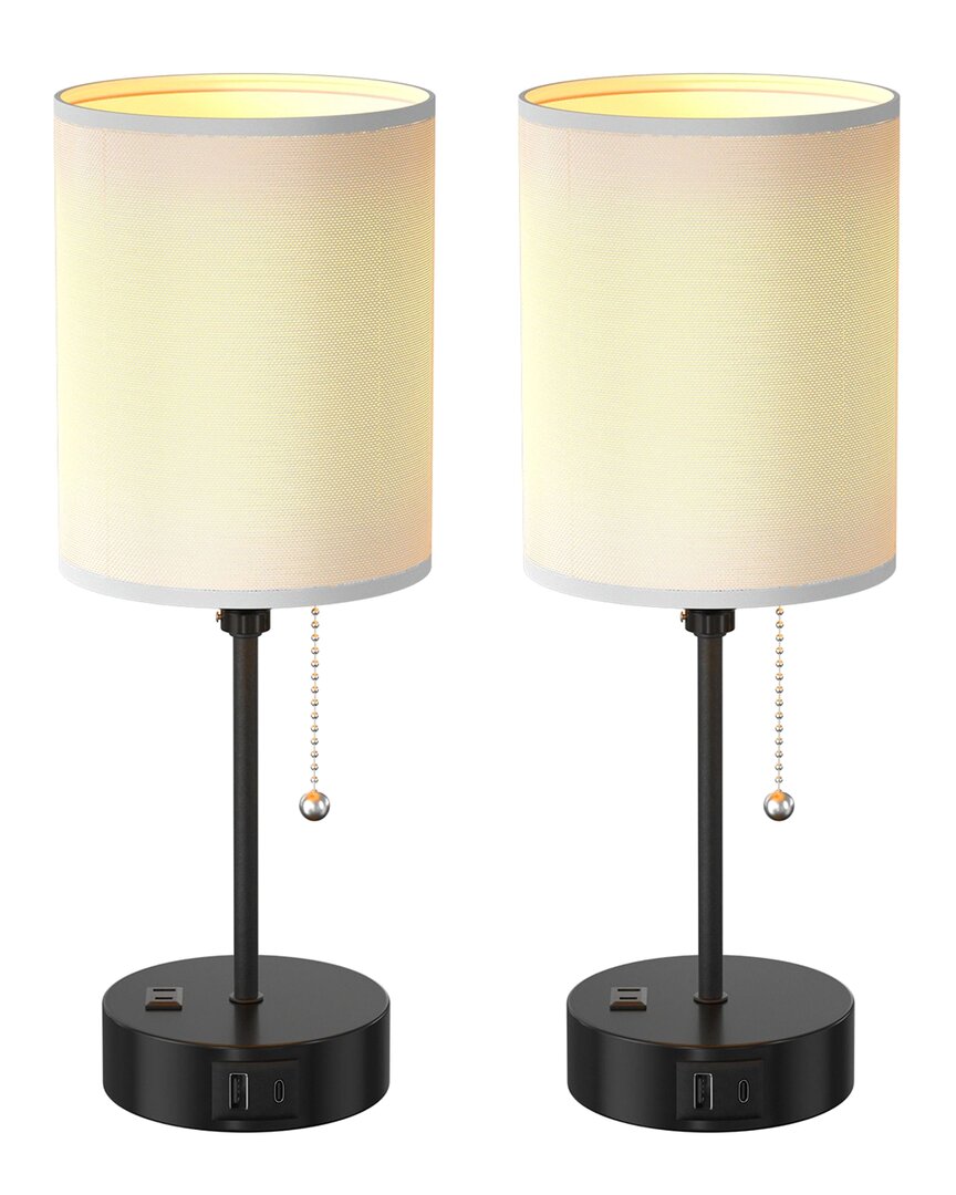 Fresh Fab Finds Imountek 2pc Bedroom Lamp Set With 3 Color Modes In White