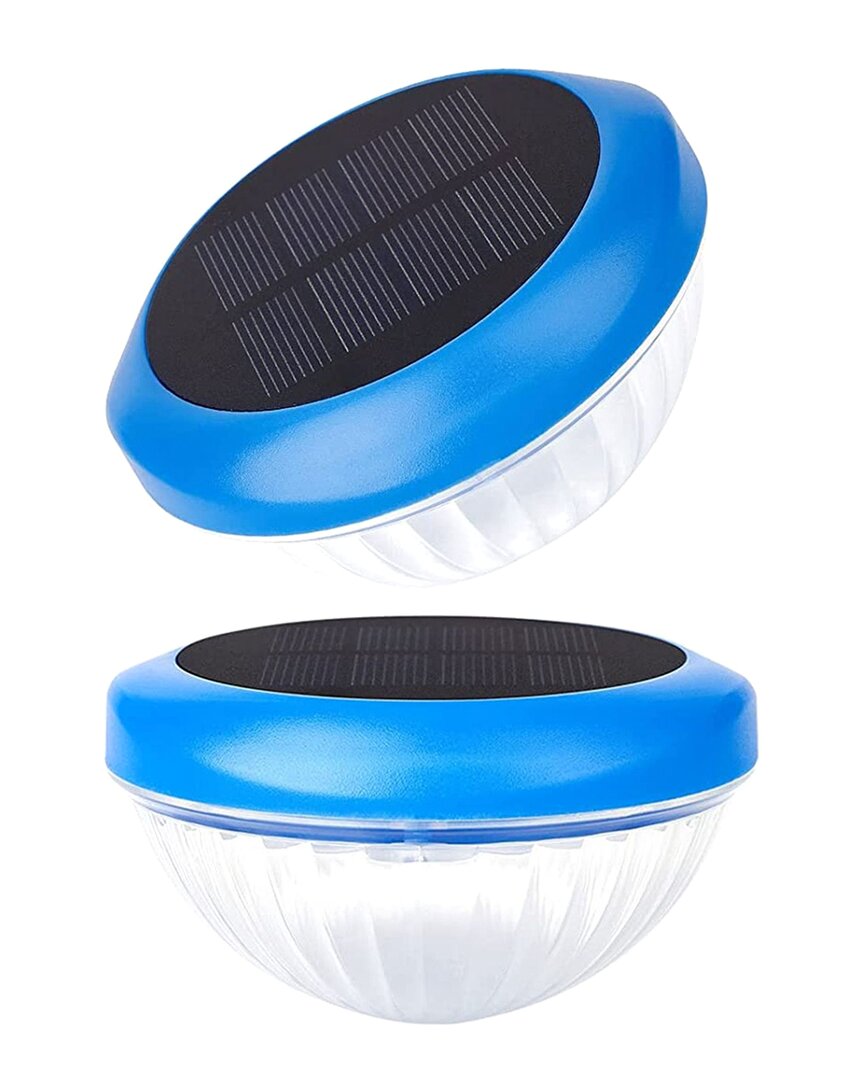 Fresh Fab Finds Cool World 2pc Solar Floating Led Light In Blue