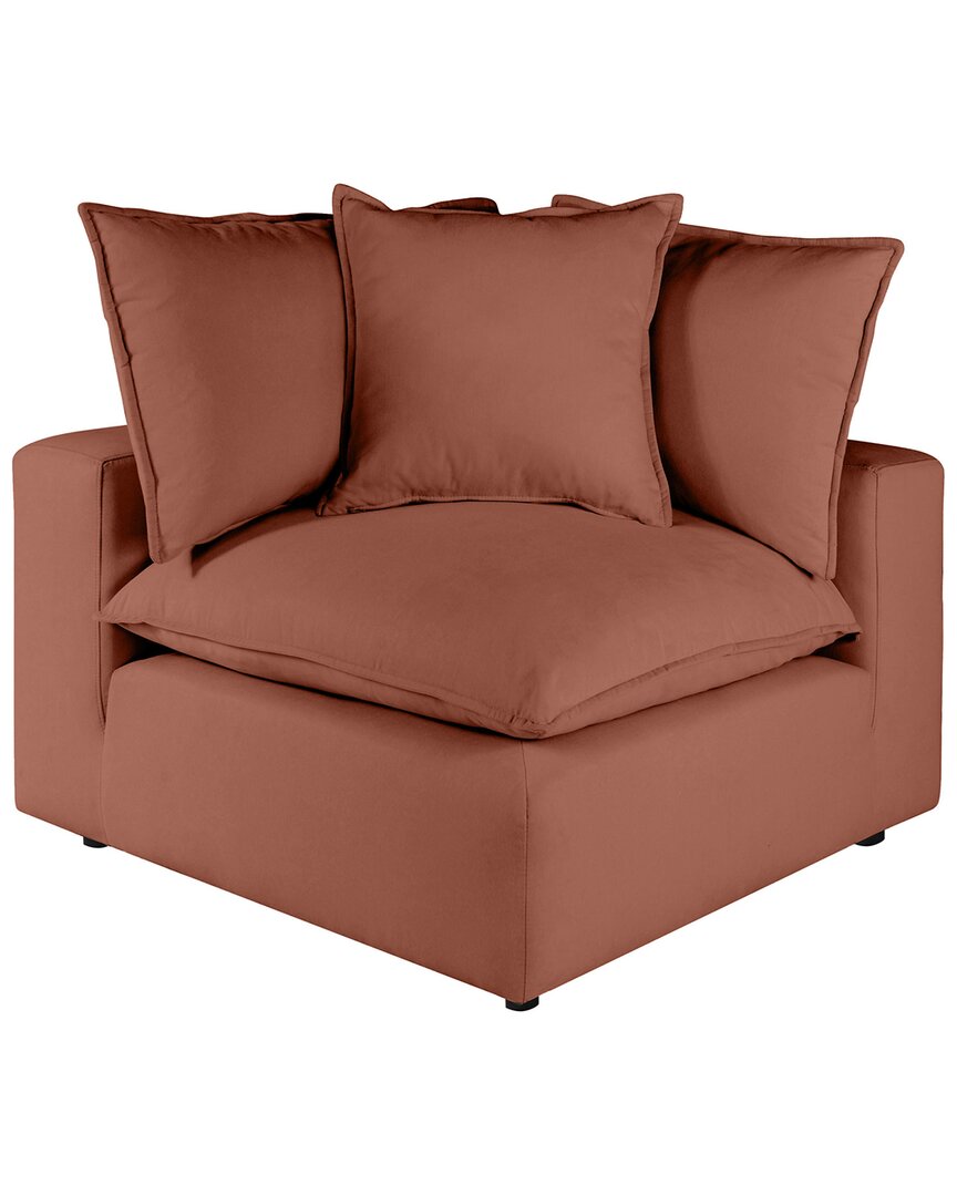 Tov Furniture Cali Corner Chair In Red