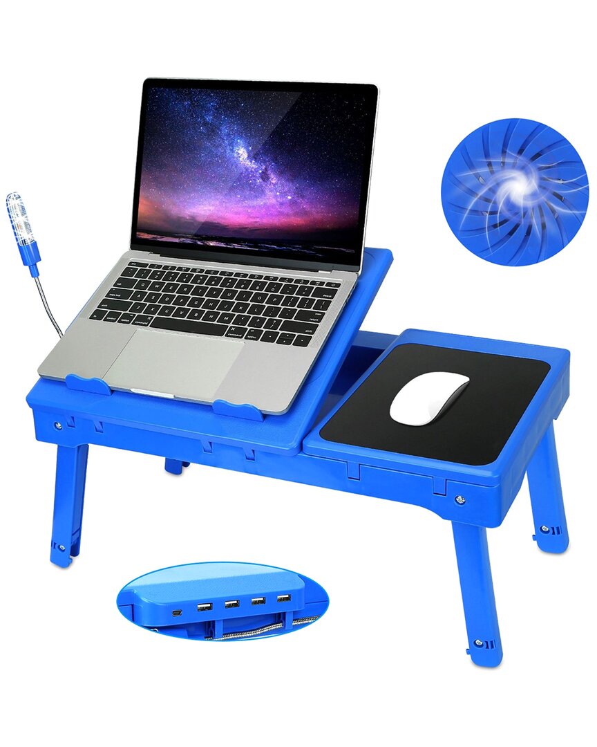 Fresh Fab Finds Imountek Foldable Laptop Table Bed Desk Tray In Blue