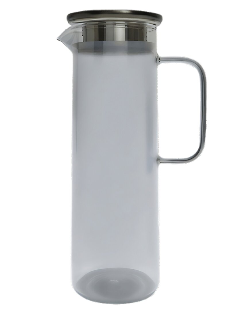 Short Stories Modern Glass Pitcher In Gray