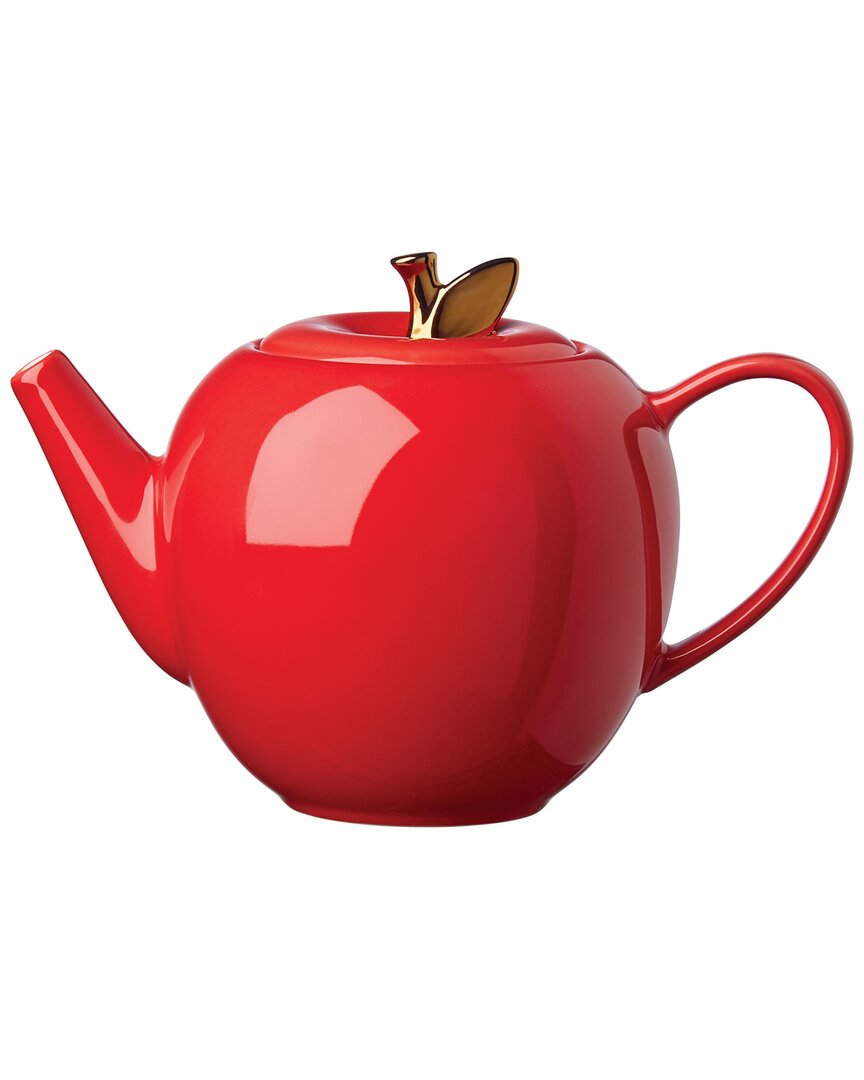 Kate Spade New York Make It Pop Apple Teapot In Red