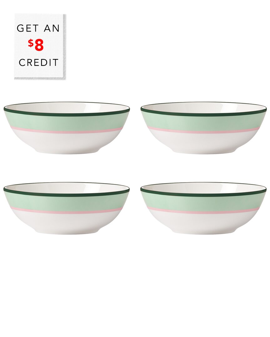 Shop Kate Spade New York Set Of 4 Make It Pop Green All-purpose Bowls
