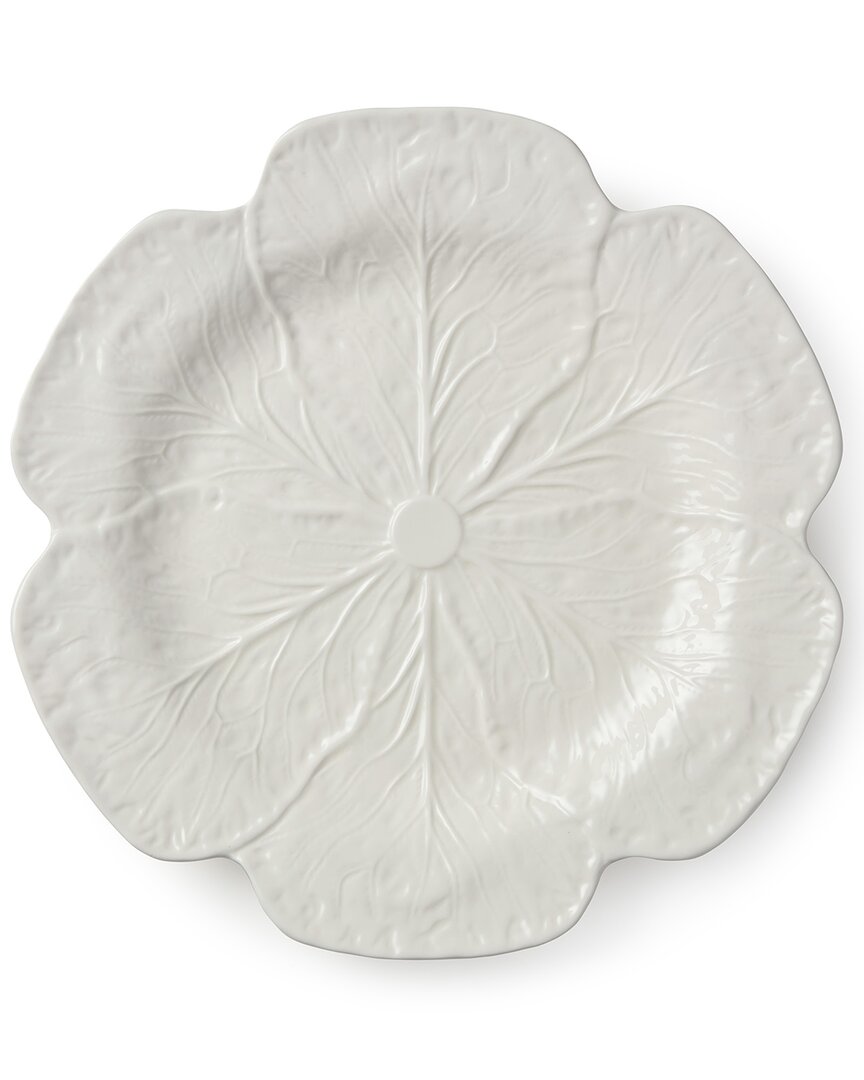Certified International Le Jardin White Cabbage 3d Round Platter