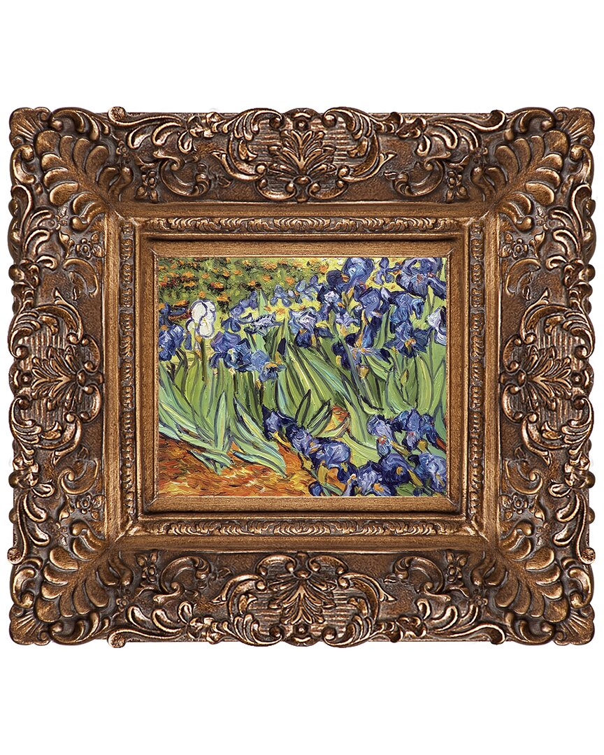 La Pastiche Irises Canvas Art Print In Multicolor