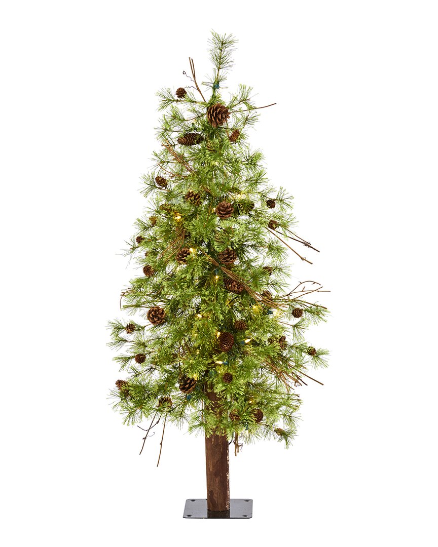 Nearly Natural 4ft Wyoming Alpine Artificial Christmas Tree In Green