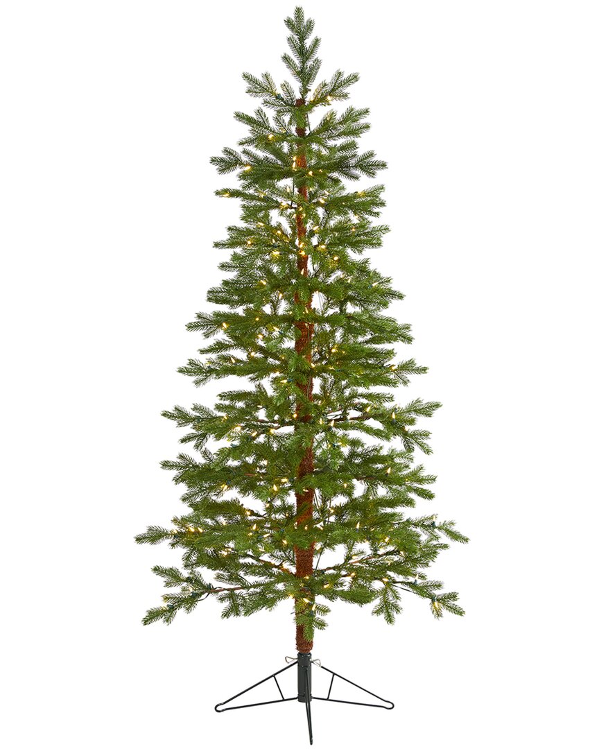 Nearly Natural 6.5ft Fairbanks Fir Artificial Christmas Tree In Green
