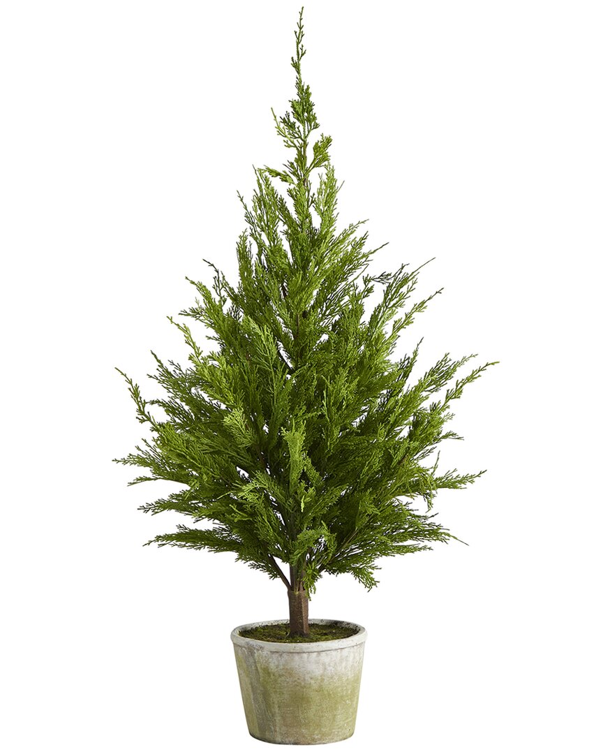 NEARLY NATURAL NEARLY NATURAL 3.5FT CEDAR PINE NATURAL LOOK ARTIFICIAL TREE 