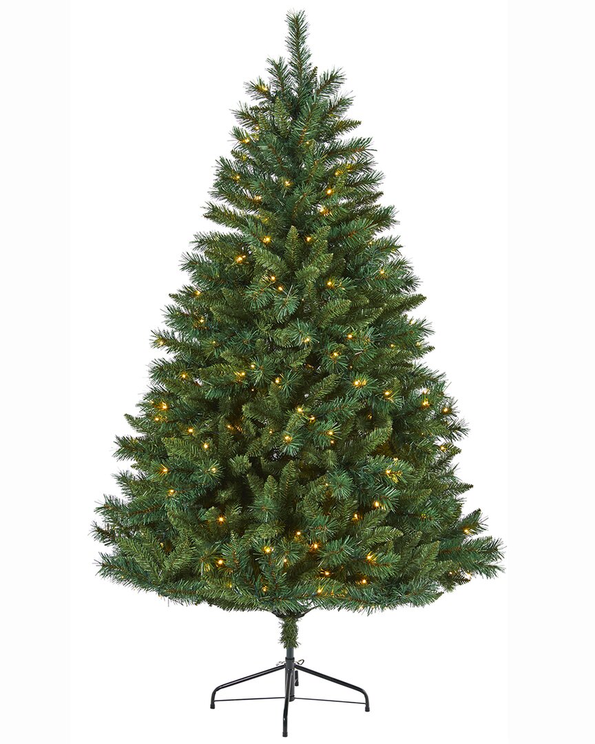 Nearly Natural 6ft Rocky Mountain Mixed Pine Artificial Christmas Tree In Green