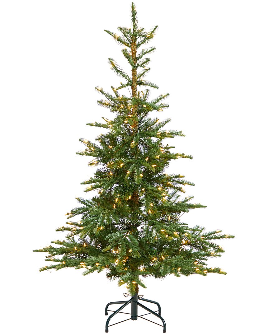 Nearly Natural 5ft Layered Washington Spruce Artificial Christmas Tree In Green