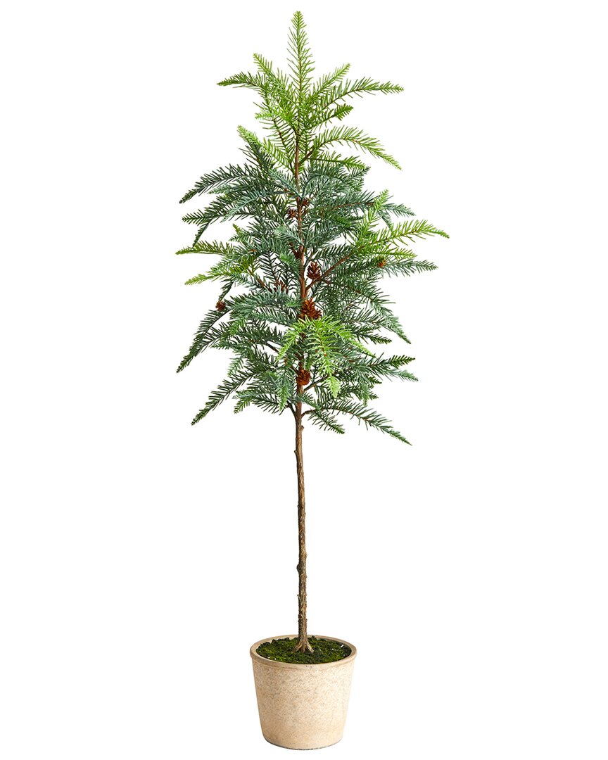 Nearly Natural 3.5ft Winnipeg Artificial Pine Tree In Green
