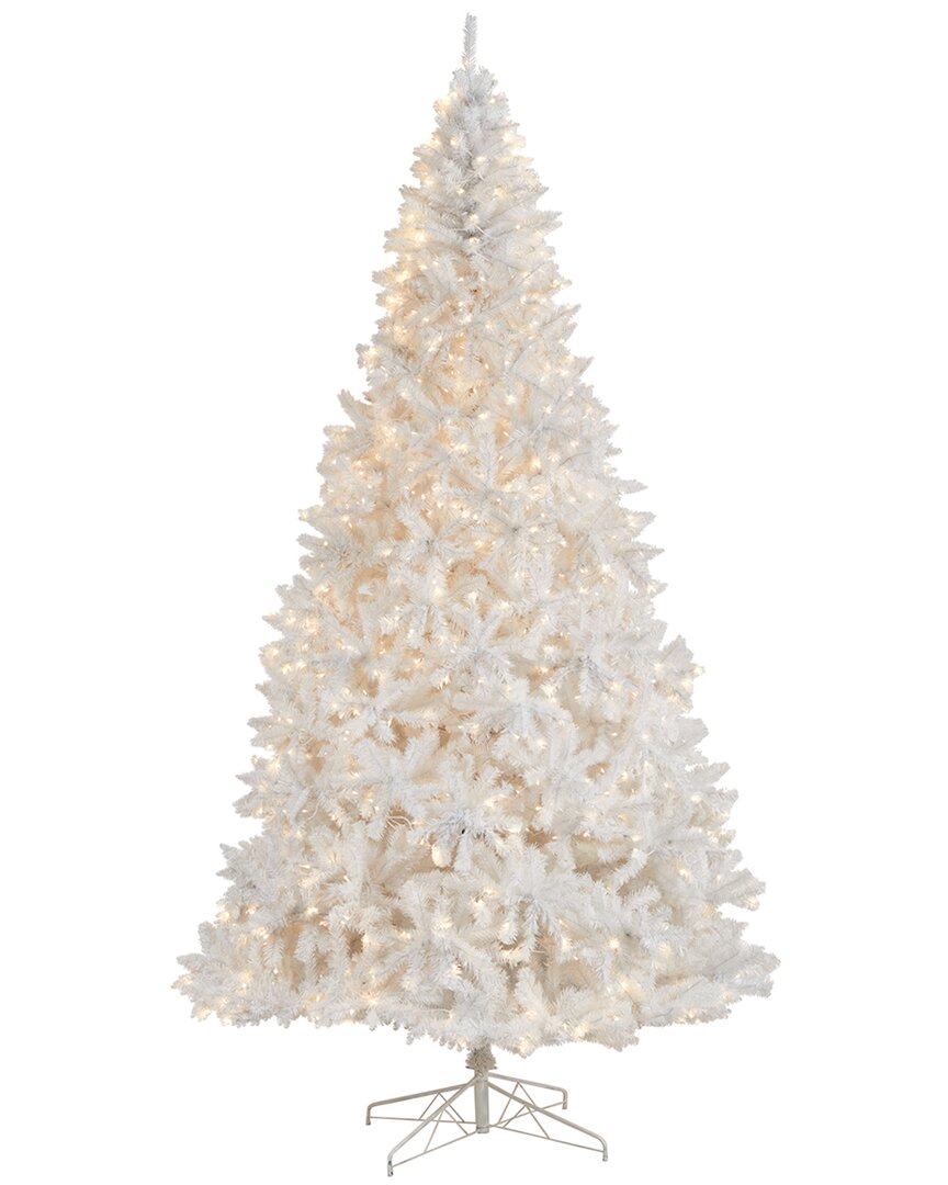 Nearly Natural 11ft White Artificial Christmas Tree In White