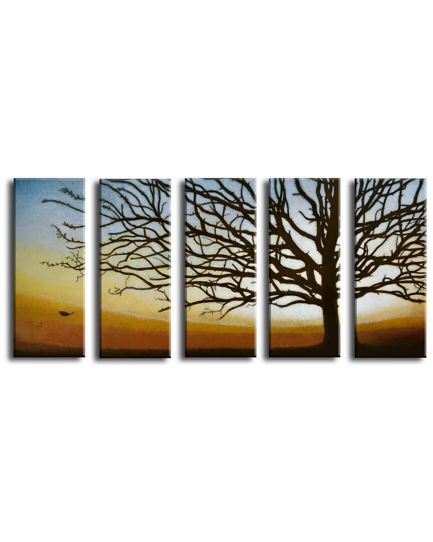 Ready2hangart The Last Leaf 5pc Wrapped Canvas Wall Art By Norman Wyatt