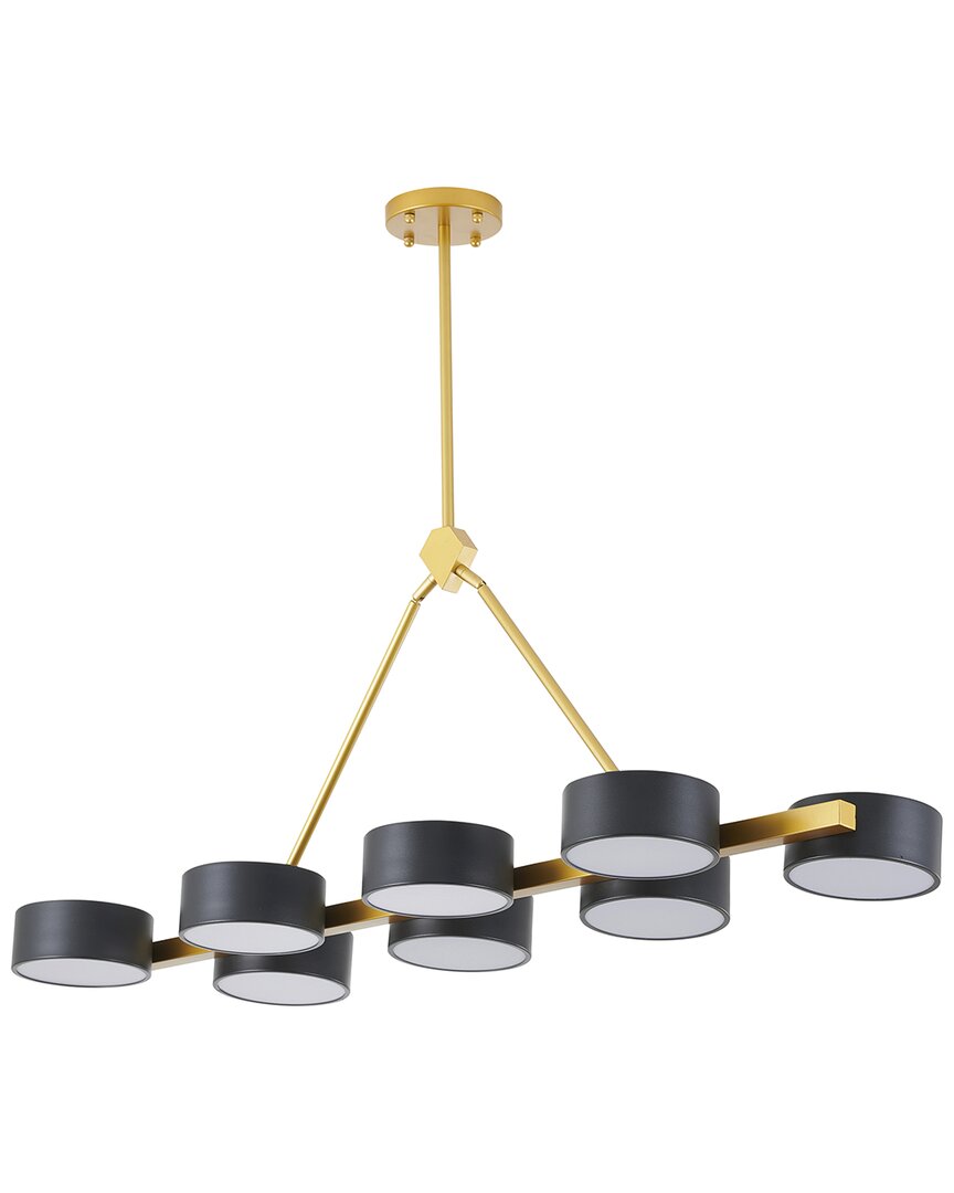 Bethel International 8-light Led Chandelier With Round Accent Shades