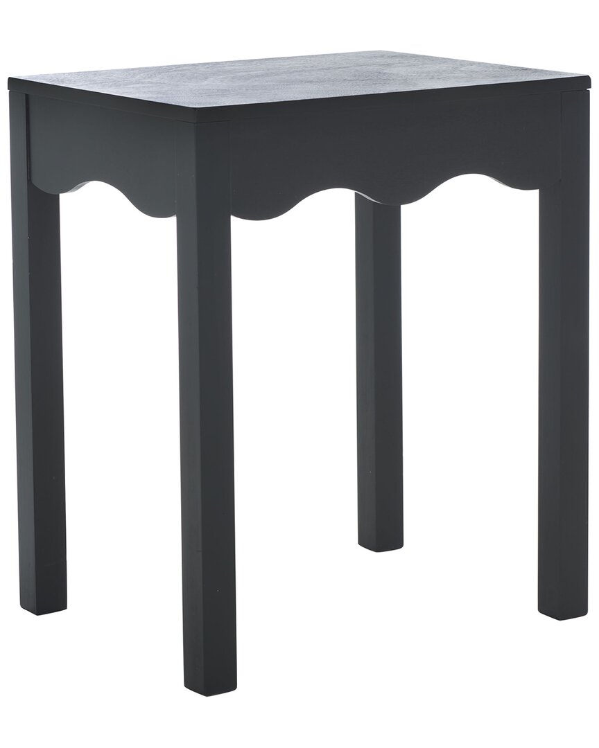 Safavieh Litith Square Wave Accent Table In Black