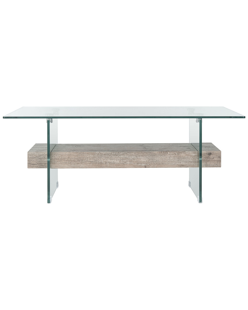 SAFAVIEH SAFAVIEH KAYLEY GLASS COFFEE TABLE