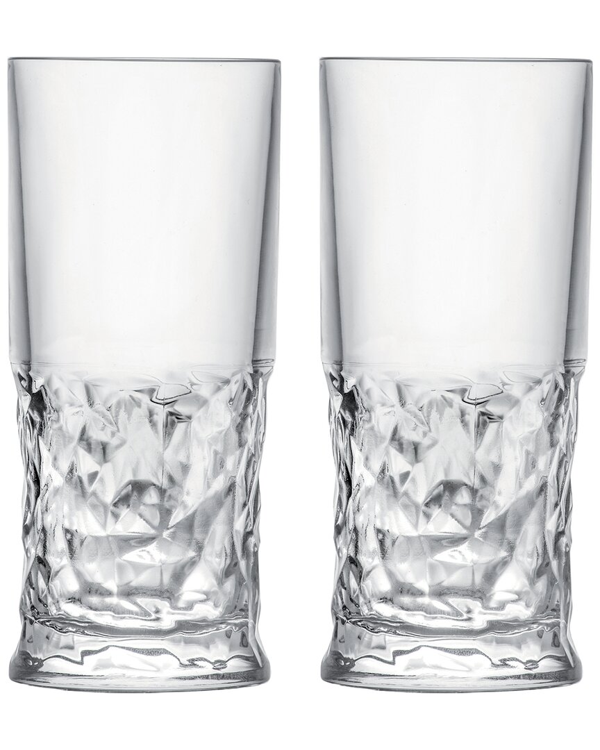 Barski Set Of 2 11oz Highball Glasses