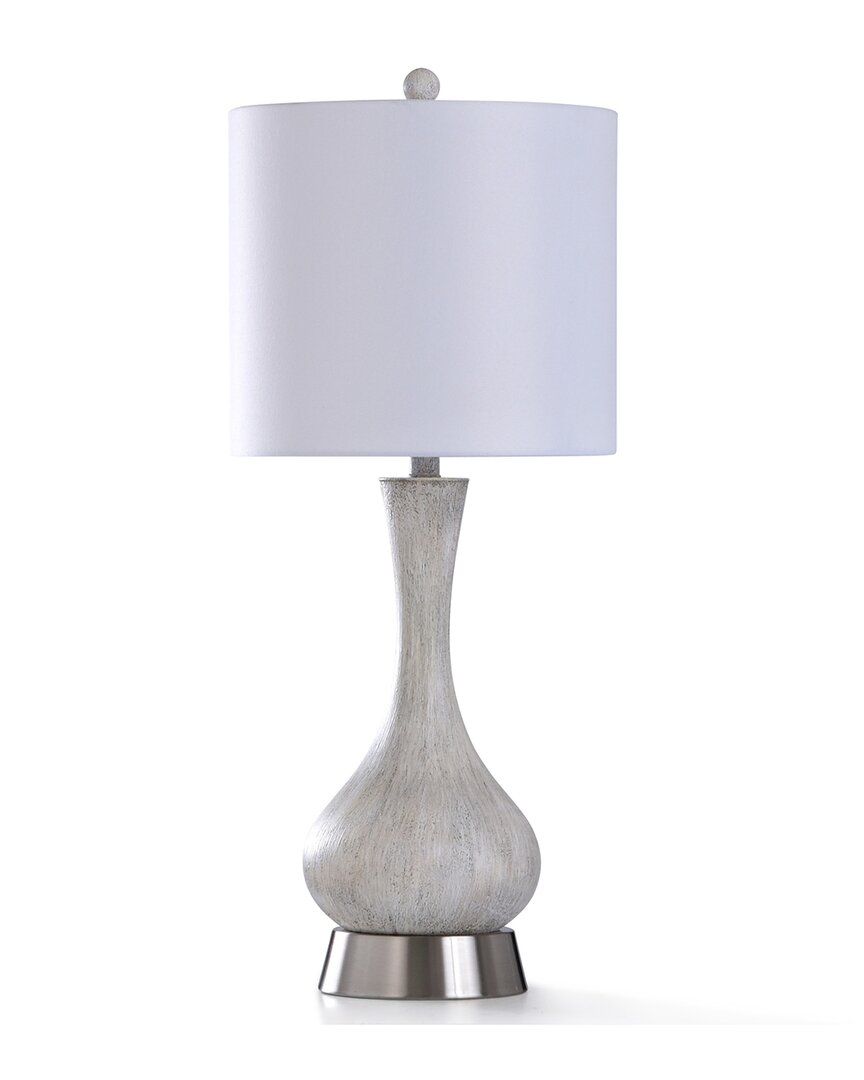 Stylecraft Chrystal Table Lamp In Silver