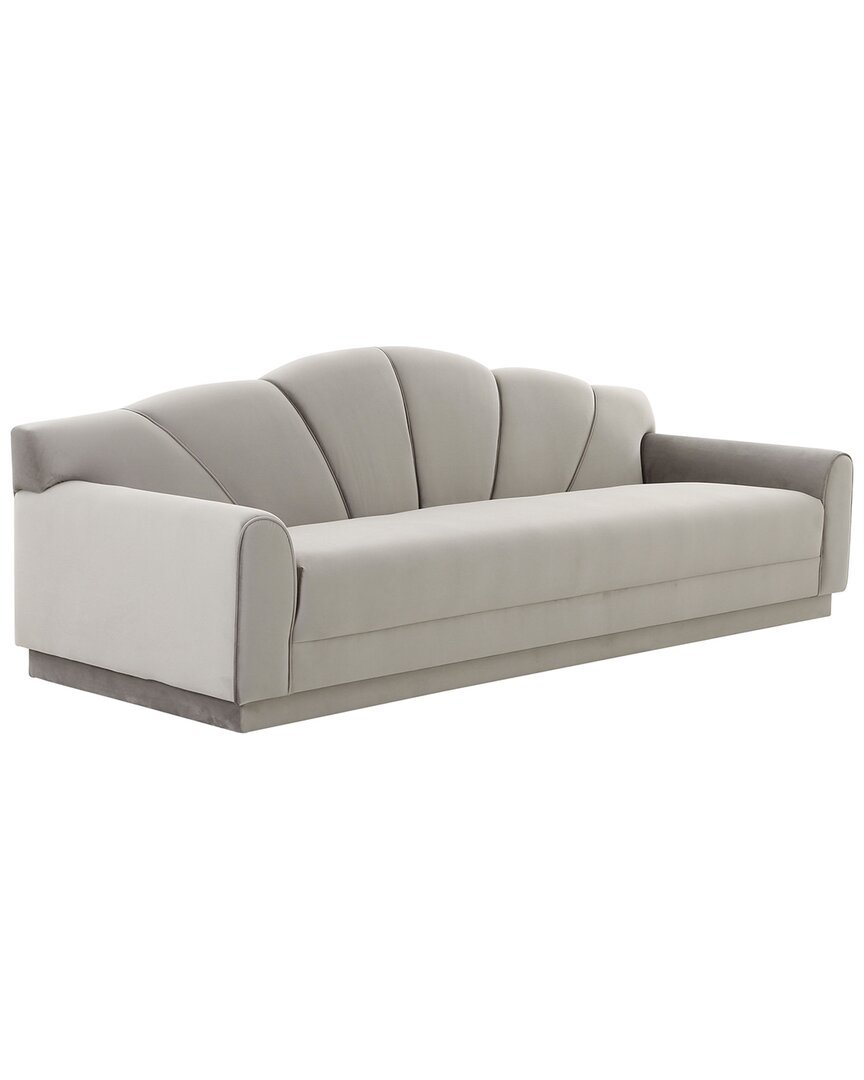 Tov Furniture Bianca Velvet Sofa In Grey ModeSens