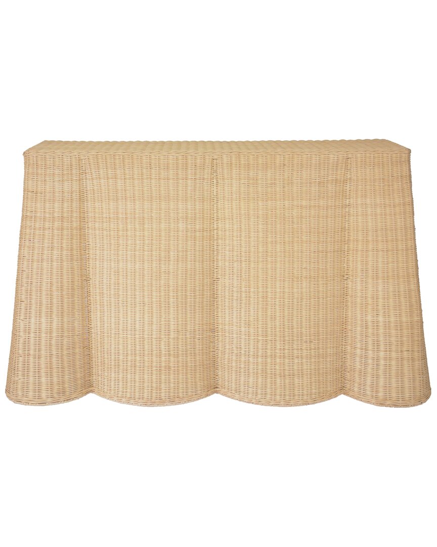 Tov Furniture Egan Rattan Console Table