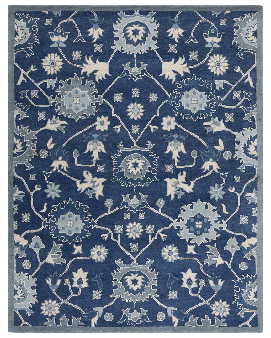 Ralph Lauren Lauren Hand Tufted Wool-blend Rug In Blue