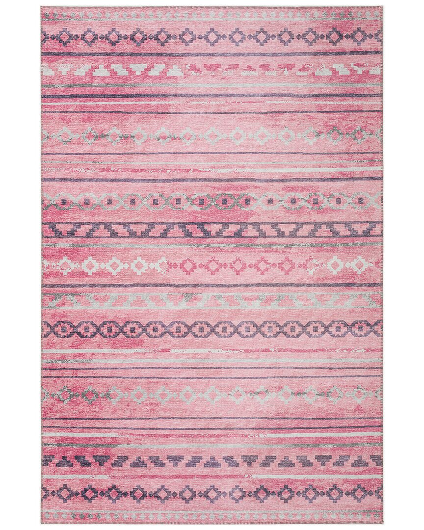 Addison Rugs Yuma Indoor/outdoor Washable Rug In Pink