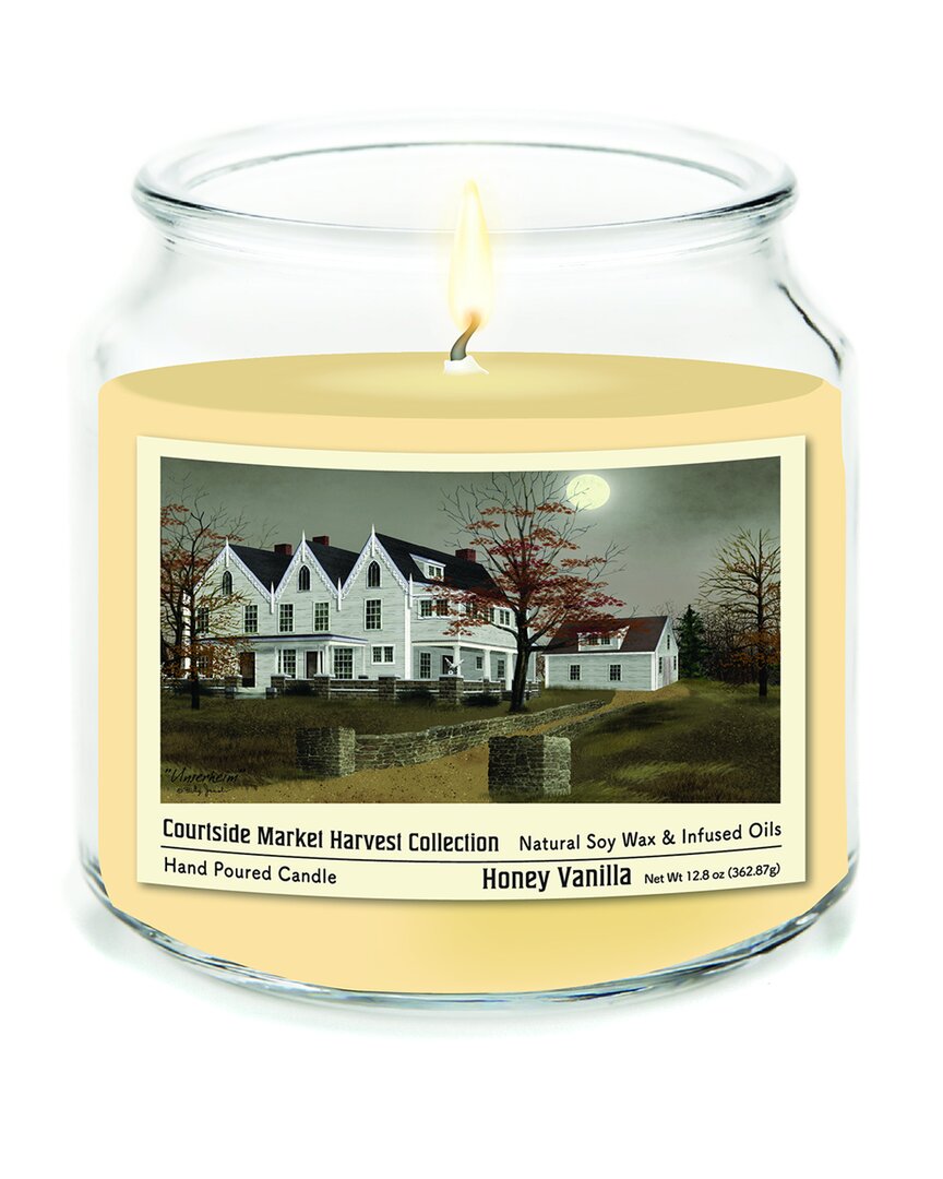 Courtside Market Wall Decor Courtside Market Halloween Collection Harvest Country House With Moon Honey Vanilla Soy Wax Candle In Multi