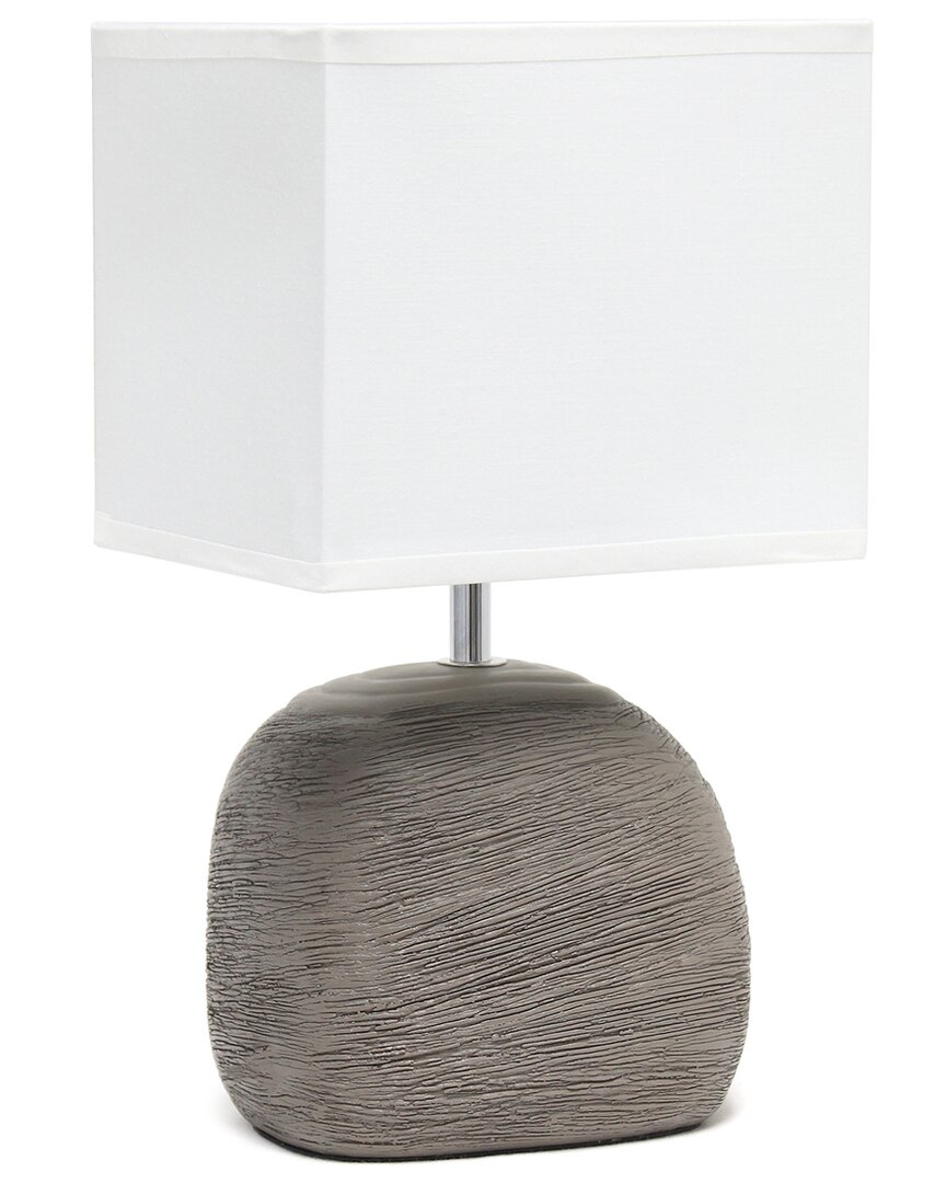 Lalia Home Laila Home Bedrock Ceramic Table Lamp In Grey