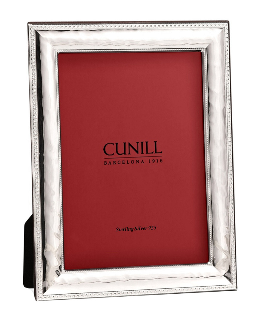 Cunill Sterling Silver Hammered Scroll Photo Frame