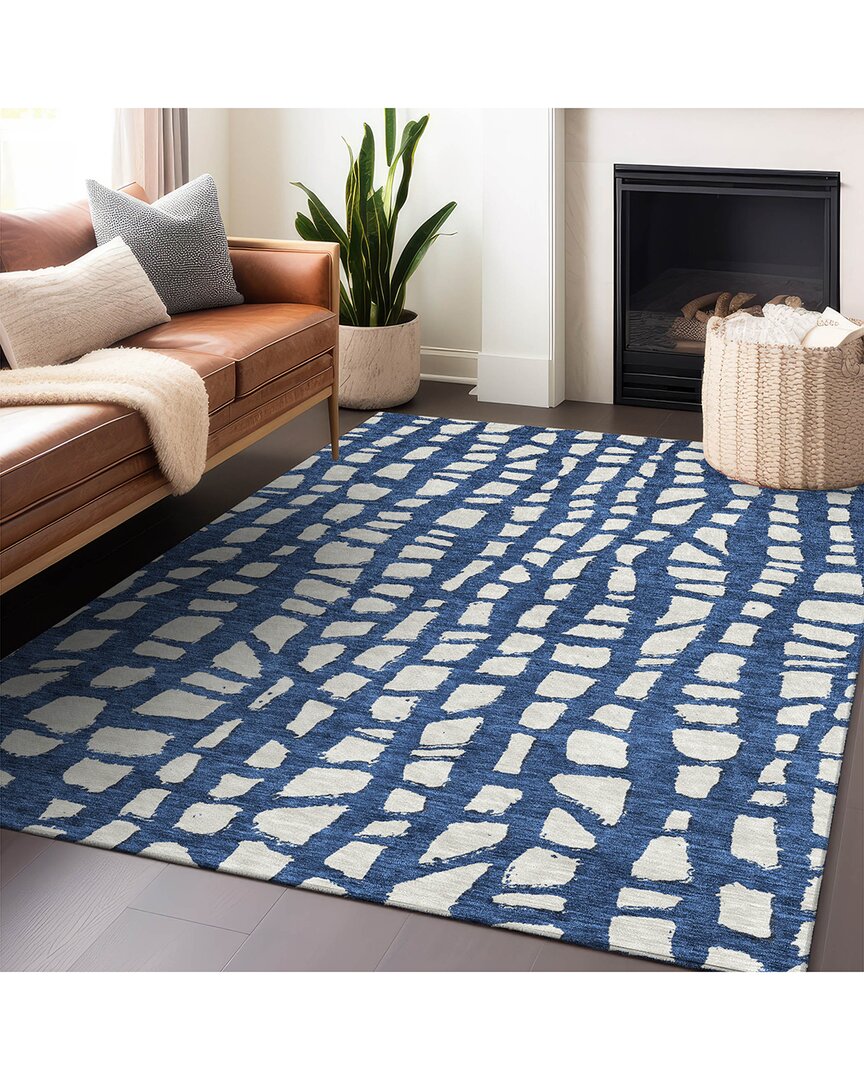 Addison Rugs Premium Washable Area Rug In Blue