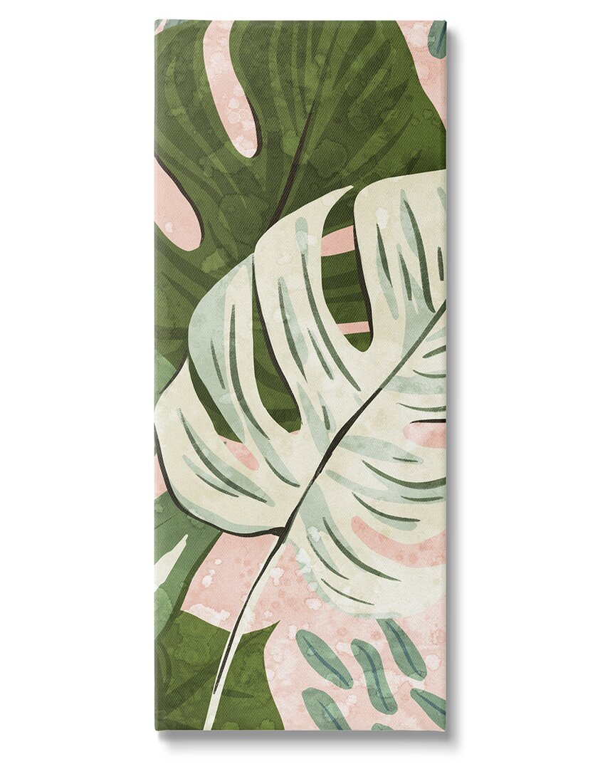 Stupell Tropical Monstera Leaf Shapes Canvas Wall Art By Ziwei Li