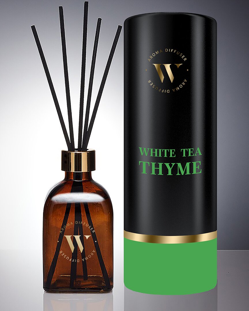 Innatus White Tea & Thyme 100ml Reed Diffuser In Tube In Black