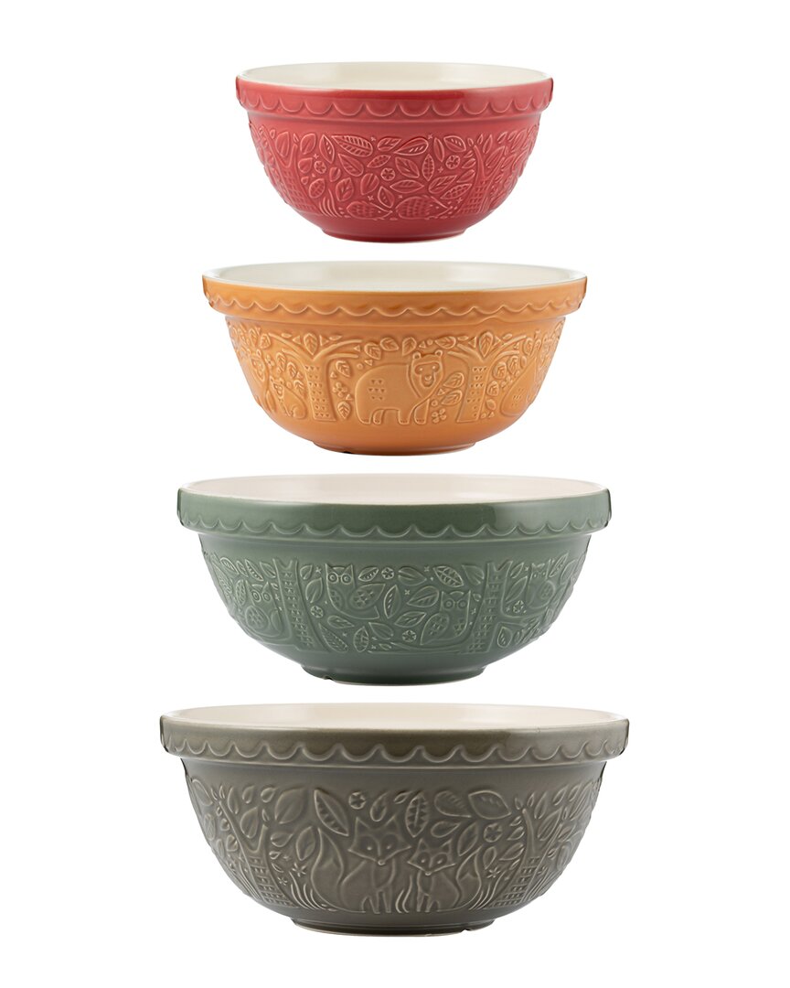 Mason Cash Set Of 4 In The Forest Mixing Bowls