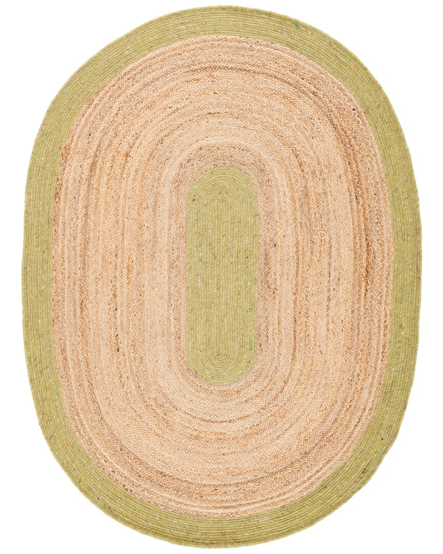 Safavieh Dnu Braided Wool-blend Area Rug In Green