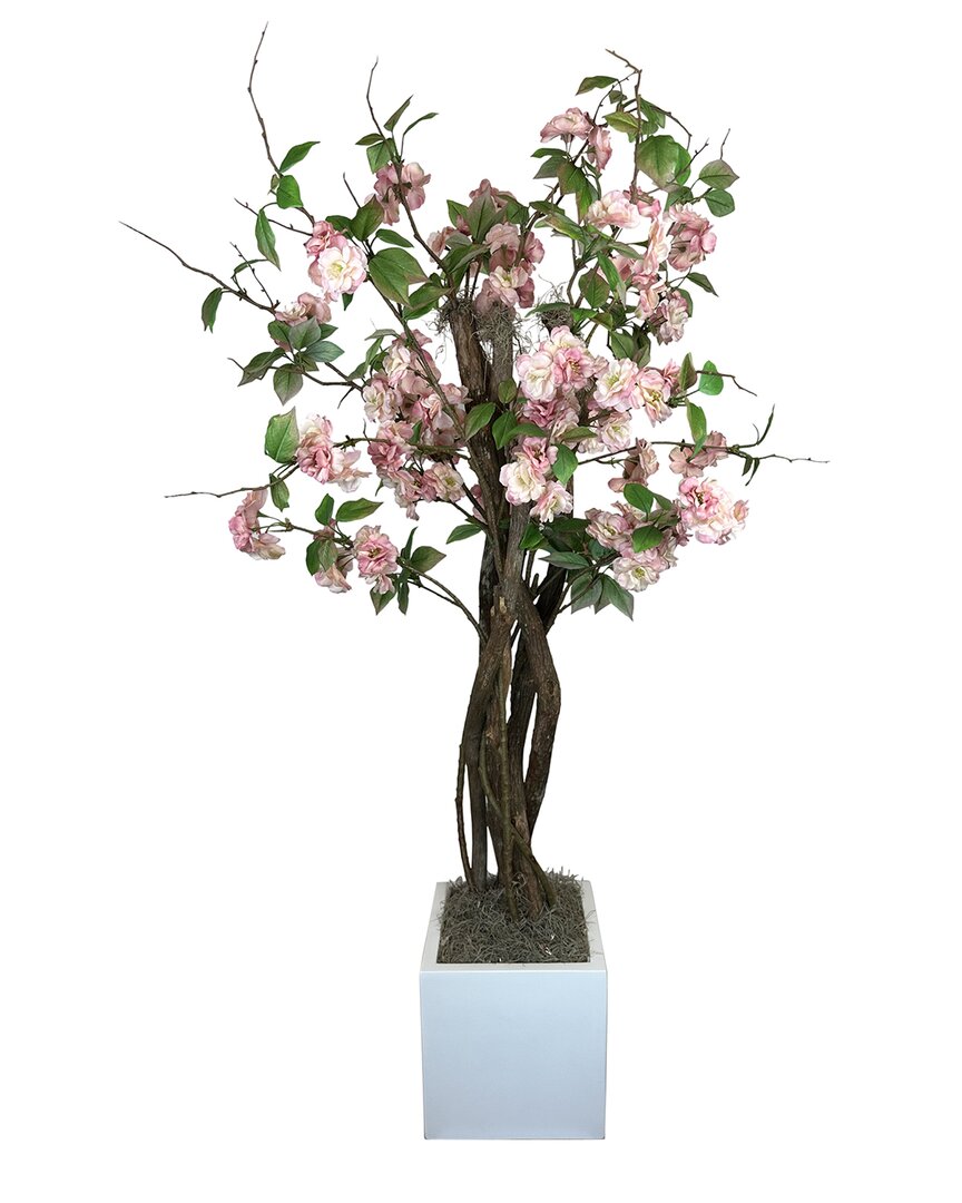 Creative Displays 6ft Dragon Wood Pink Cherry Blossom Tree In Pink