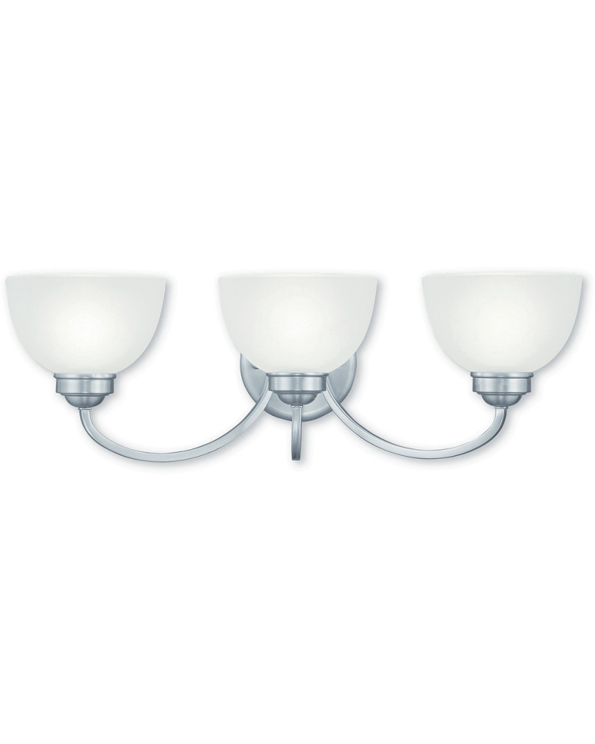 Livex Lighting Livex Somerset 3-light Brushed Nickel Bath-light