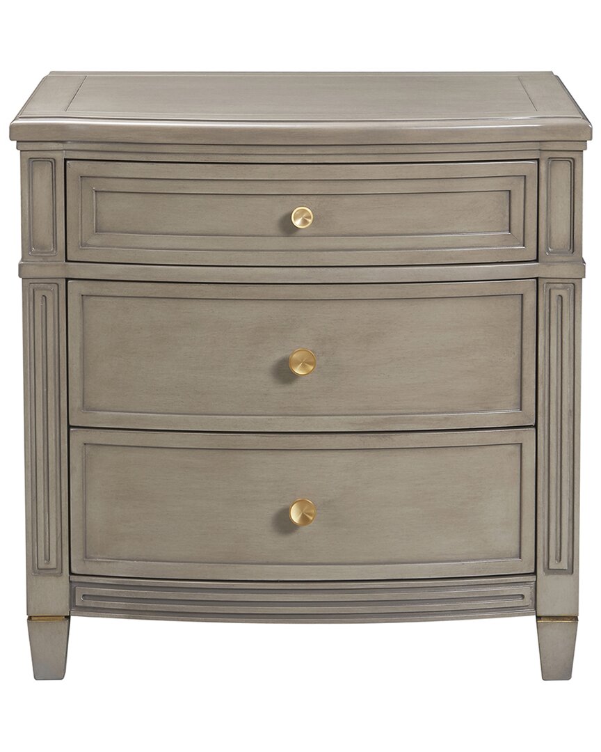 Jennifer Taylor Home Jth Luxe Dauphin Gold Accent End Table In Grey