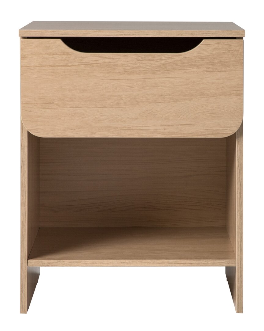 Walker Edison Simple Modern 1-drawer Nightstand In Neutral