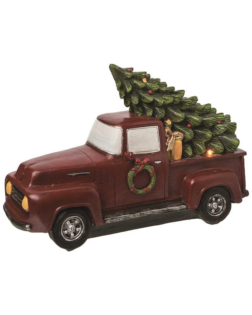 Shop Transpac Resin 14in Multicolor Christmas Light Up Christmas Truck
