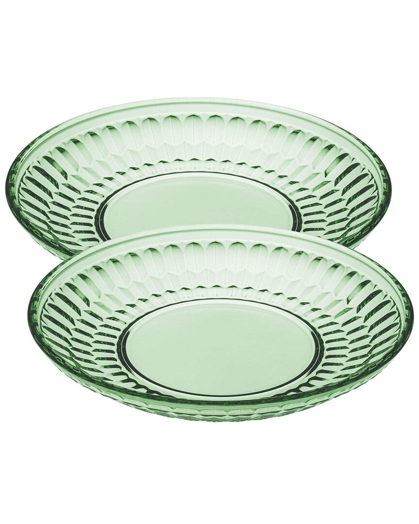Villeroy & Boch Boston Collection Salad Plate, Set Of 2 In Green